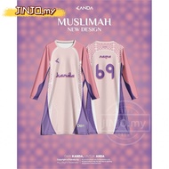 Baju Merdeka Muslimah Jersey Muslimah Budak Perempuan Tshirt Blouse Baju Muslimah Labah Jersey Musli