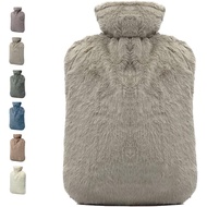 SgSeller> BICAREE Hot Water Bottle (Greyish Green) - [12 x 7.87 Inch] [Greyish Green]