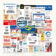 Fast Delivery (041) 50 Pieces Of Airline Ticket Stickers