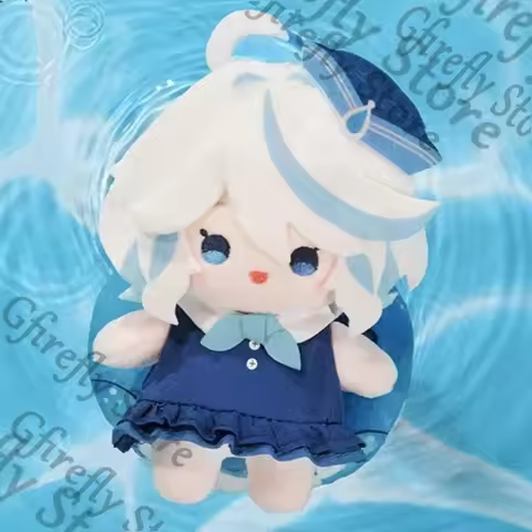 Genshin Impact Furina Hu Tao Kinich Wriothesley Anime Hanging Flag Pendants Plushie Official Cosplay