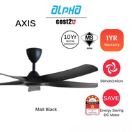 ALPHA Alkova AXIS 56" 5 Blades DC Motor Ceiling Fan | AXIS-5B/56 AXIS 5B (Kipas Siling Kipas Murah 风