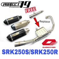 Project79 Exhaust QJMotor SRK250R SRK250S Full System Stainless Steel Muffler Accessories Ekzos Mani