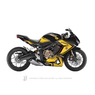 Hugsticker สติ๊กเกอร์ติดรถ สติ๊กเกอร์ CBR650R ลาย Italy (ชุดกลาง)