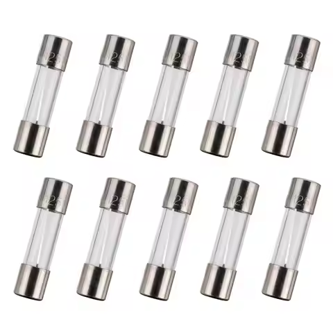100pcs 5x20mm Quick Blow Glass Tube Fuse Assorted Kit Amp 0.2A 0.5A 1A 2A 3A 5A 8A 10A 15A 20A 250V 