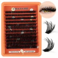 240/192PCS DIY Eyelash Extension, Natural, Thick 10-20mm Mixed Lengths Including 60D, 80D, 100D,120D