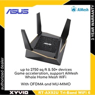 ASUS RT-AX92U Tri-Band AiMesh AX6100 Gaming Router (Single/Twin Pack)