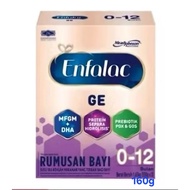 Enfalac Baby GE 160g per box. Rumusan Bayi for 0-12 BULAN.