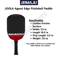 JOOLA Agassi Edge 16mm Pickleball Paddle