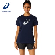 ASICS Women SPIRAL GRAPHIC Short Sleeve Tee in Midnight