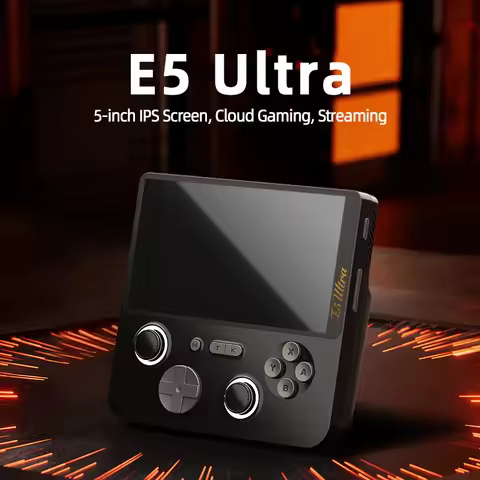 NEW GAMEMT E5 Ultra Handheld Game Console 5" 1280*720 60Hz IPS Touch Screen 5000mAh Hall-Effect Joys