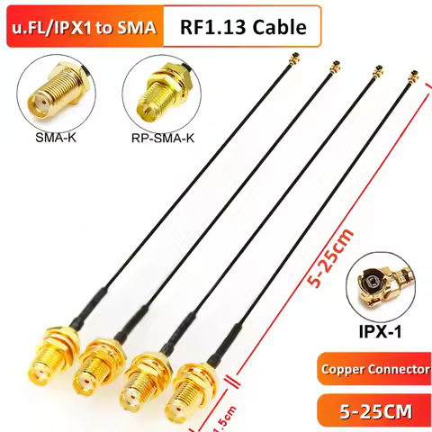 1PC SMA Female to uFL u.FL IPX IPX1 Coaxial 1.13 Cable RP-SMA Adapter Assembly Pigtail RF 1.13mm Coa