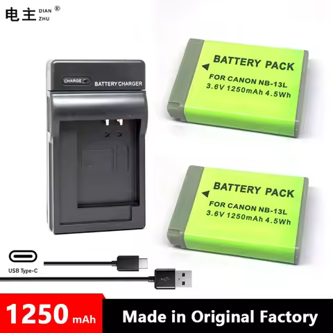 NB-13L NB13L NB 13L Battery Charger For Canon G1X3 G5X G5X2 G7X Mark II III G7X2 G7X3 G9X SX720HS SX