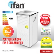 iFan 3IN1 Portable Aircon 10000 BTU / Portable Air Conditioner / Fan / Dehumidifier Cools up to 350 sq. ft. (IF9010)