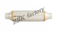 ท่อพักไอเสีย หม้อพักกลาง หัวจรวด 4-1/2"x12" เนื้อด้าน [BBK Factory]