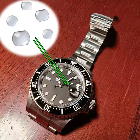 Sapphire glass Cyclops Lens Over Date Swiss Calendar Window Watch Crystal Glass Square 7x5.5mm 5.8x4