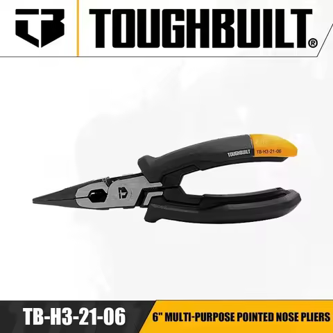 TOUGHBUILT TB-H3-21-06 6"Multi-Purpose Pointed Nose Pliers Hand Tools