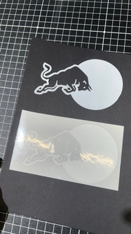 BMMB 自行車改色貼紙 Red Bull 紅牛透明簍空款 適用各式車架