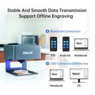 DAJA Mesin Grafir Laser เดสก์ท็อป CNC สำหรับผู้ชอบทำงานอดิเรกแบบทำมือขนาด3000Mw Fast เครื่องพิมพ์เคร