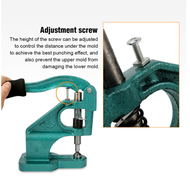 Hand Punch Press Machine for Eyelet Grommet Dies OR Double Cap Rivets Dies Mould Tool Snap Buttons C