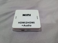 HDMI轉HDMI 3.5音頻分離器 解除HDCP解碼器 hdmi解碼器HDMI to HDMI 3.5 Audio Splitter