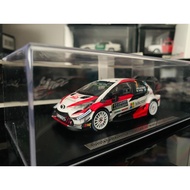 [Ready Stock] Spark 1 43 Toyota Gazoo Fleet GRMN Yaris Flagship Model 2018 WRC Monka Champion Car No