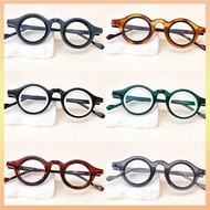 Pc Material Circle Eyeglasses Versatile Unisex Round Glasses Retro Circle Shape Pc Frame Glasses For