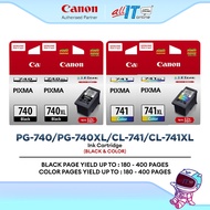 Canon PG-740/PG-740XL (Black) | CL-741/CL-741XL (Color) Ink Cartridge Genuine FINE Ink for PIXMA Pri