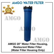 AMGO 20" Water Filter Housing , Outdoor Water Filter (Housing Only) [BLUE]