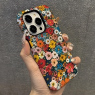 funny phone case iphone iphone 17 plus casing Phone Phone Case ins Flower Apple 15Pro Double Layer K