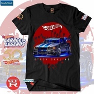 Nissan 2025 fashion GTR Skyline R34 City Hotwheel 50th Anniversary T-shirt Big Size Hypebeast Street