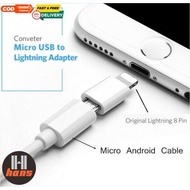 Micro USB Female to Male 8pin Lightning Apple Aiphone Converter Charger Adapter