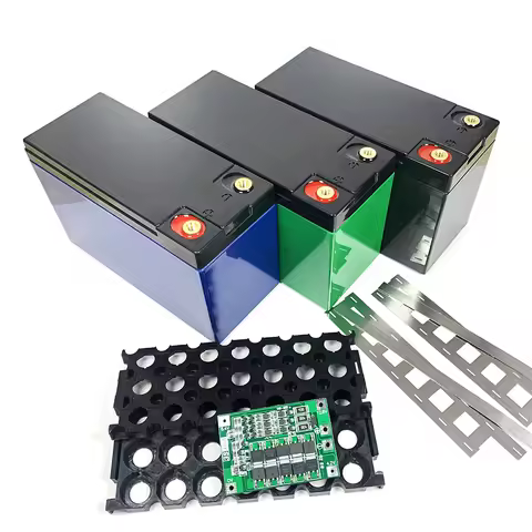 12V DIY Lithium Battery Storage Box 3x7 Bracket Fixture Holder 3S40A BMS Nickel Battery Box Plastic 