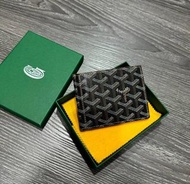 GOYARD 新款Victoire 系列帆布LOGO 牛皮 短夾 皮夾 皮包 錢包