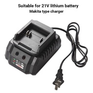 Charger Makita Lithium Bor 21V Charger Adaptor Casan Cas Baterai Cordless Nagawa Bor Impact Wrench K