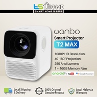 Wanbo T2 Free / T2 Max Smart Portable Mini Projector Full HD 1080P Indoor Home Theater [*COMBO* Mi T
