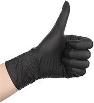 100pcs Nitrile/Latex Gloves Disposable Gloves for Home Cleaning Rubber Glove for Work/Laboratory/Garden S/M/L/XL Gloves Black