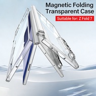 Crystal SERIES Magnetic Wireless Charging Hard For Samsung Galaxy Z Fold 7 Z Fold7 Case Transparent 