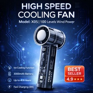 FAN X05 Portable High Speed Cooling Fan 100 Levels Ice Cooling 3000mAh Rechargeable