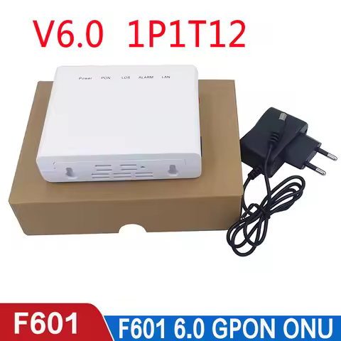GPON F601 Version 6.0 1P1T12 Terminal ONT ONU fiber Optical Terminal 1GE Original Apc Upc Compatible