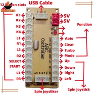 AYellowgod Zero Delay Arcade USB Encoder PC To Joysti Arcade Roer Circuit Board Controller Panel For