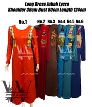 Clear Stock Offer RM6‼️Muslimah Long Dress Jubah Lycra ⚠️Corak Random⚠️