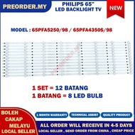65PFT5250/98 / 65PFA4350S/98 PHILIPS 65" LED TV BACKLIGHT (LAMPU TV) PHILIPS 65 INCH LED TV 65PFT525