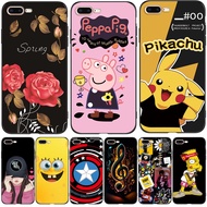 Case For iphone 7 PLUS 8 PLUS Shockproof Protective Tpu Soft Silicone Black Tpu Case cute girl lovely funny retro