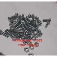 M5 1.5cm bolt nut screw nut and bolt