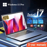 【3 years warranty)】2026 Ultra Slim i7 Laptop Computer PC 14.1" intel Core i7-7500U Laptops 12GB RAM 