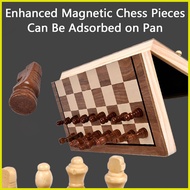 ☩ ◰ ¤ 2 In 1 International Magnetic Wooden Chessboard Tournament Size Folding Chess Board Game For