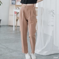 Fond - กางเกง เอวสูง ทรง ขากระบอก Fond E00