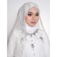 veil nikah sequin mewah paras pinggang