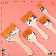 TEAMY Hair Painting Brush, Watercolor Paint Drawing Wood Handles Oil Paint Brush,  Practical Multifu