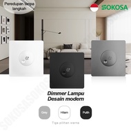 CAHAYA Dimmer light switch light Dimmer 220V Minimalist Copper Socket switch light switch